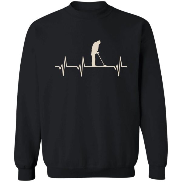 metal detecting heartbeat pulse gift for metal detectors sweatshirt