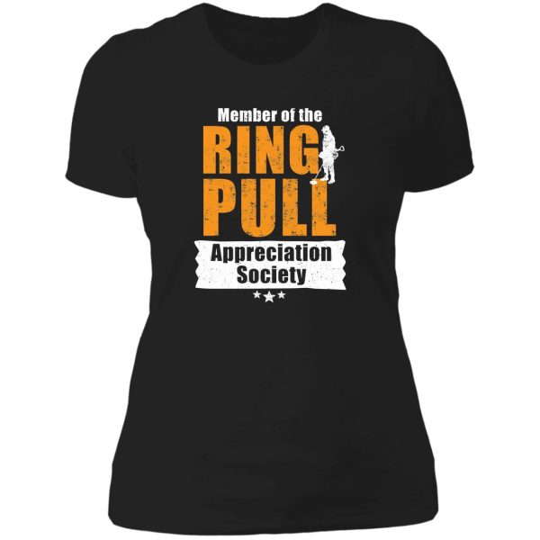 metal detecting tshirt - great gift for treausre hunters and metal detectorists lady t-shirt