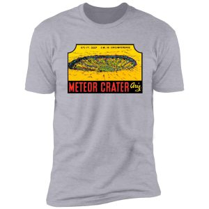 meteor crater arizona vintage travel decal shirt