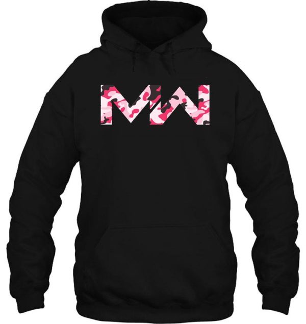 modern warfare - shocking pink camouflage logo hoodie