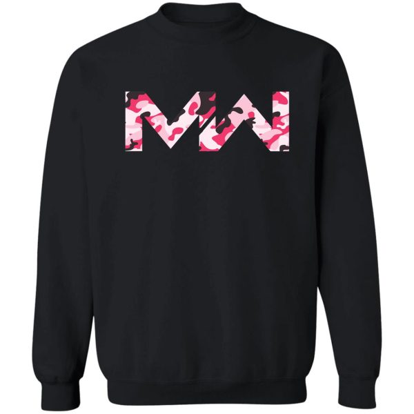 modern warfare - shocking pink camouflage logo sweatshirt