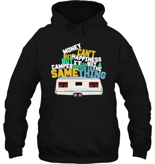 money can't buy happiness art design hoodie