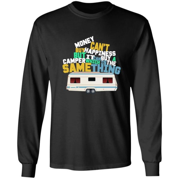 money can't buy happiness art design long sleeve