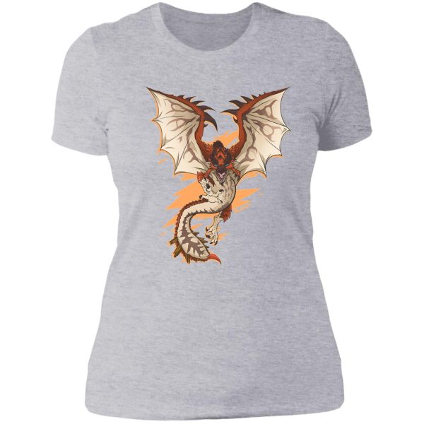 monster hunter - rathalos - lady t-shirt