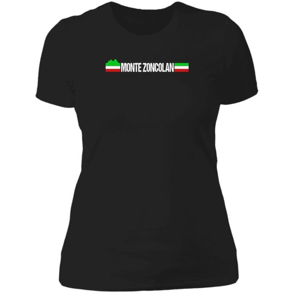 monte zoncolan italian cycling lady t-shirt