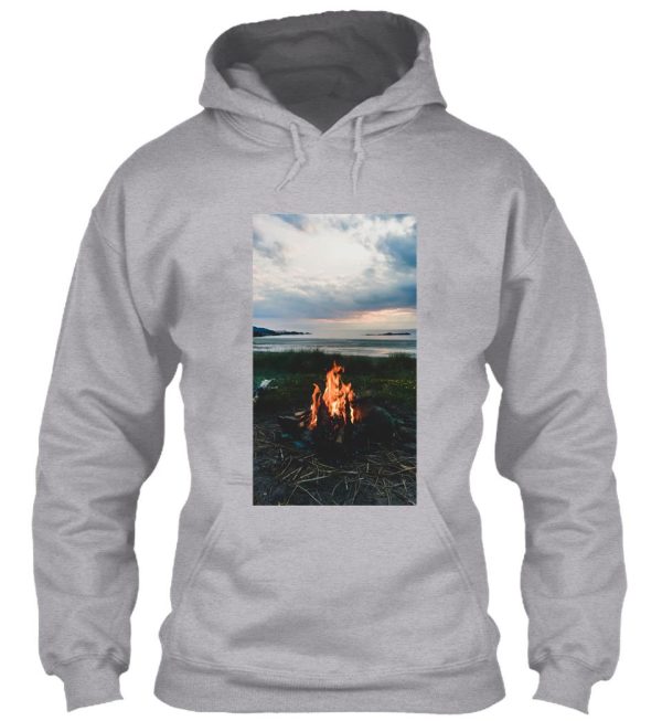 moody beach campfire hoodie