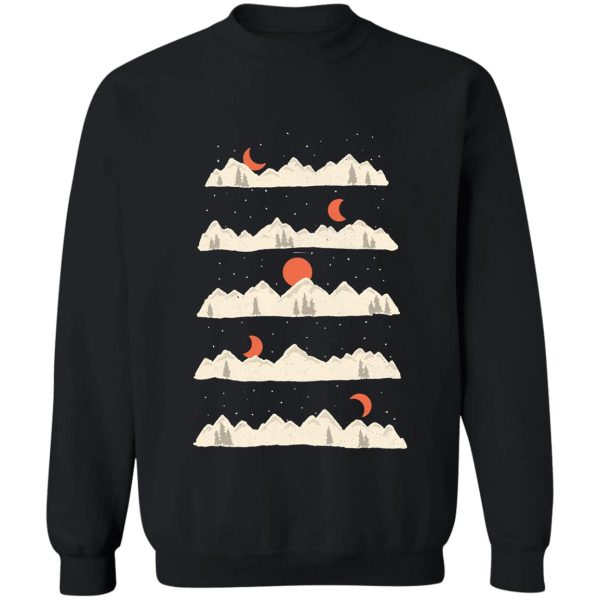 moonrises...moonsets... sweatshirt