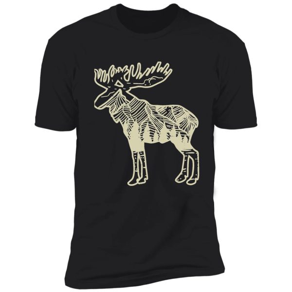 moose mountain vintage deer elk wildlife hunting hunter gift shirt