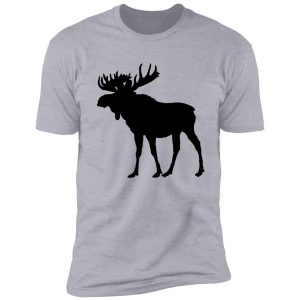 moose silhouette cabin wilderness decor and wear shirt