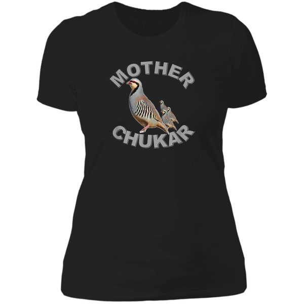mother chukar funny upland game hunting lady t-shirt