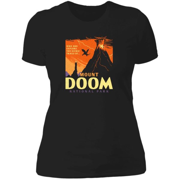 mount doom national park lady t-shirt