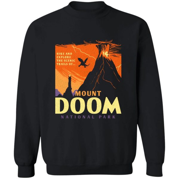 mount doom national park sweatshirt