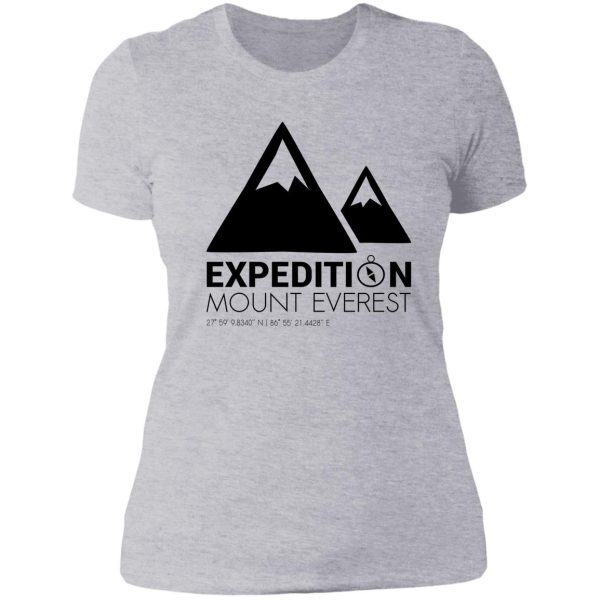 mount everest expedition lady t-shirt