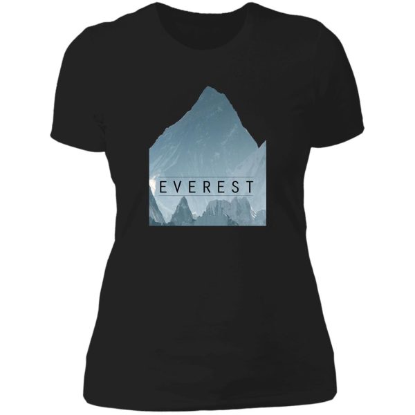 mount everest lady t-shirt