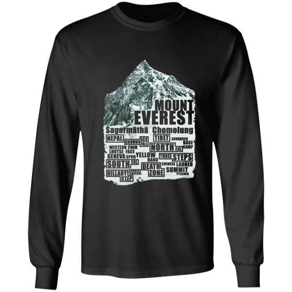 mount everest - routes long sleeve