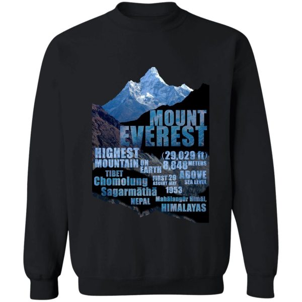 mount everest sweatshirt