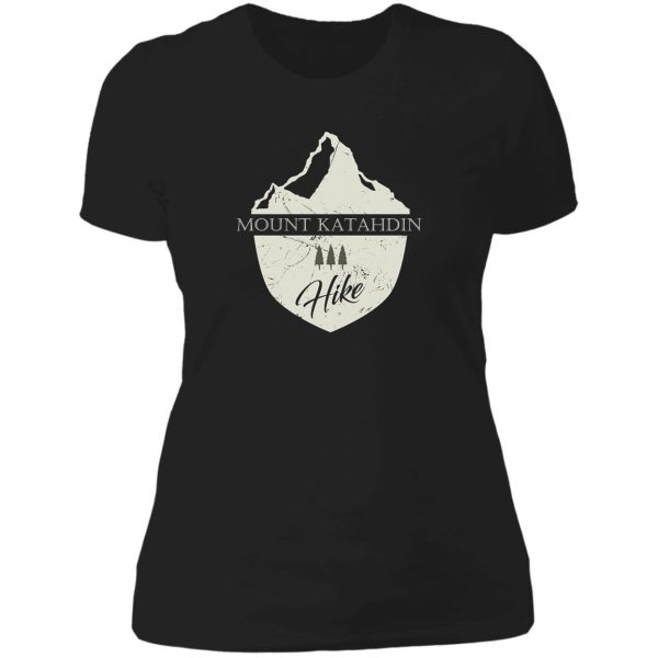 mount katahdin maine mountain hike lady t-shirt