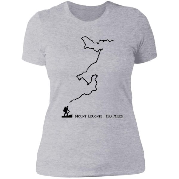 mount leconte hiking trail lady t-shirt