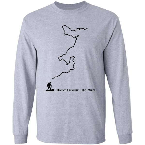 mount leconte hiking trail long sleeve