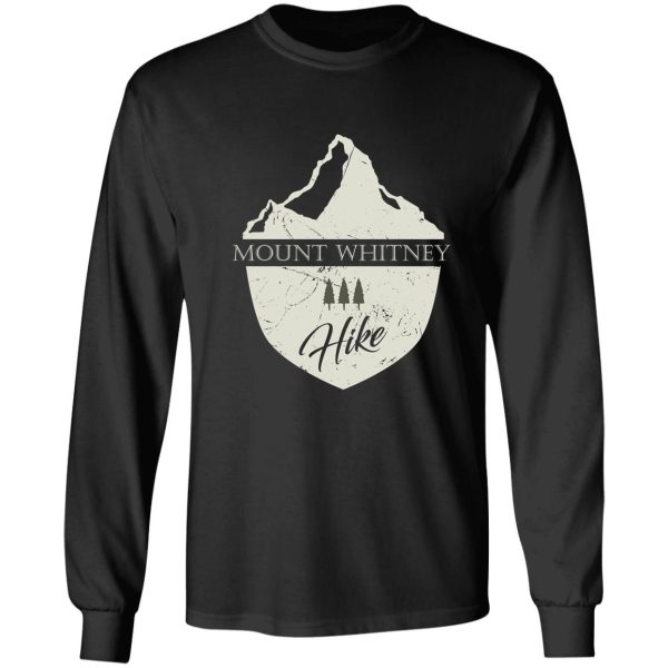 mount whitney california mountain hike long sleeve