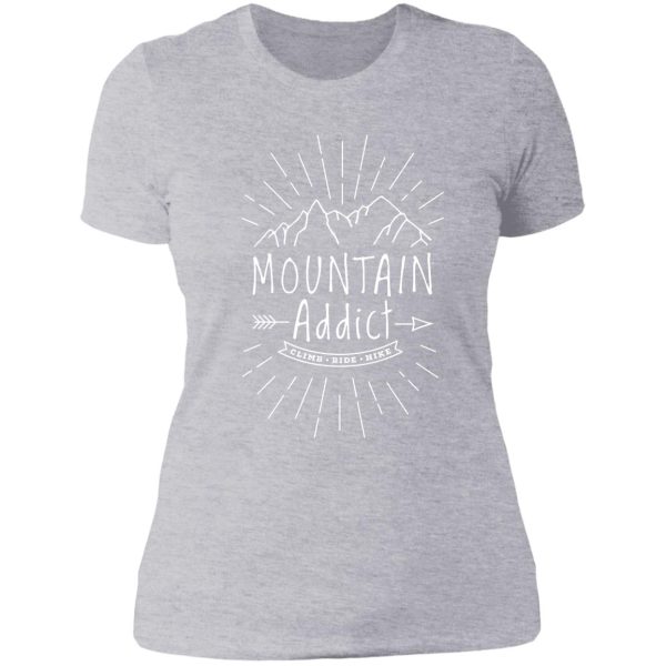 mountain addict lady t-shirt