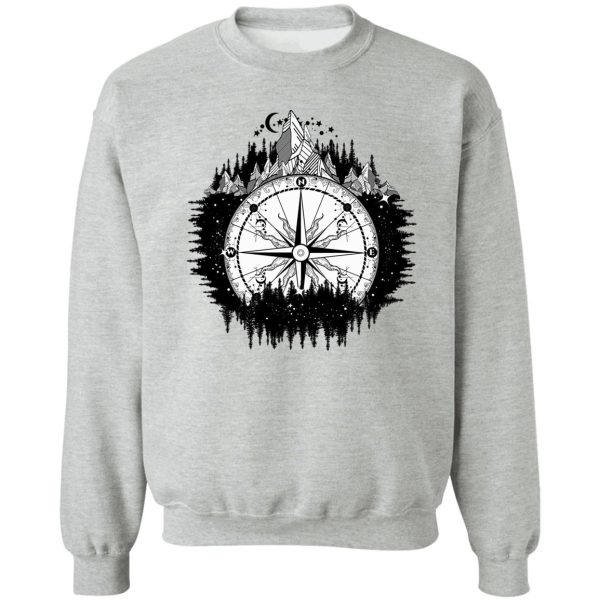 mountain and compass sweatshirt