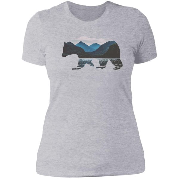 mountain bear lady t-shirt