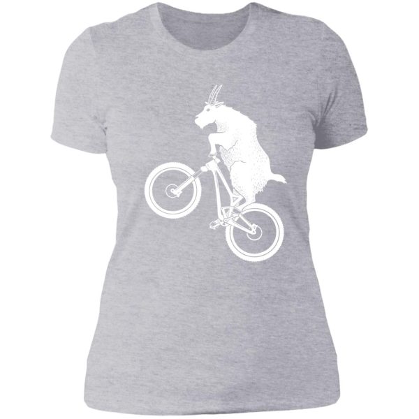 mountain bike goat lady t-shirt