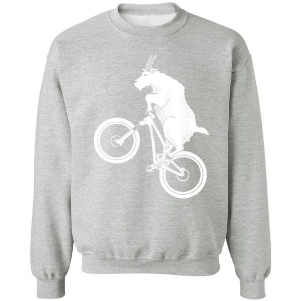 mountain bike goat sweatshirt
