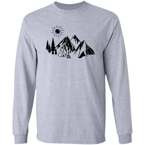 mountain campfire long sleeve