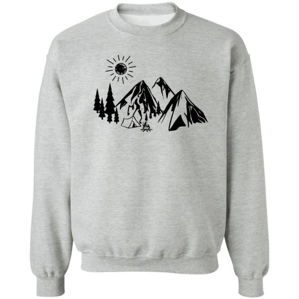 mountain campfire sweatshirt