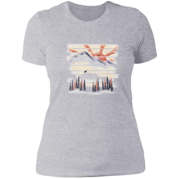 mountain goat drifter... lady t-shirt