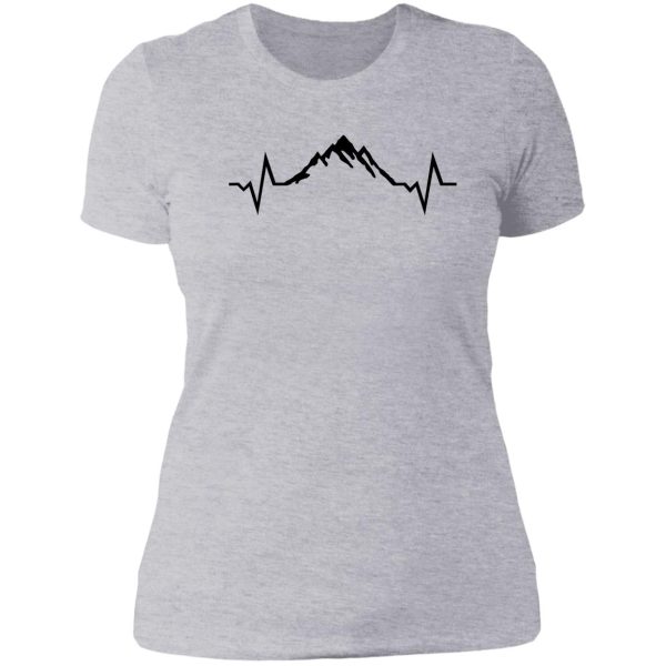 mountain heartbeat mountains lady t-shirt