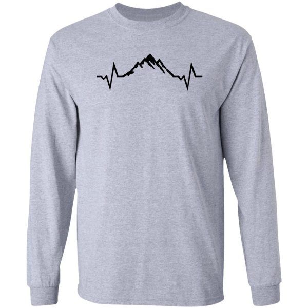 mountain heartbeat mountains long sleeve