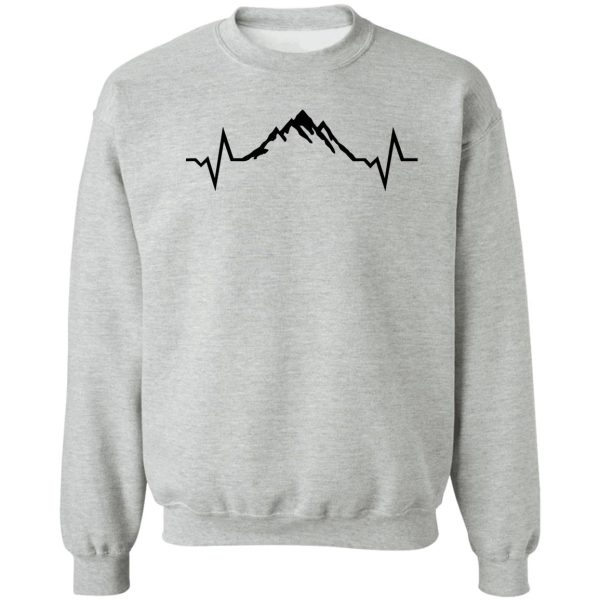 mountain heartbeat mountains sweatshirt