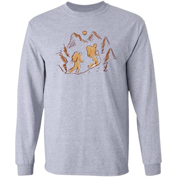 mountain hiking for camp lovers long sleeve