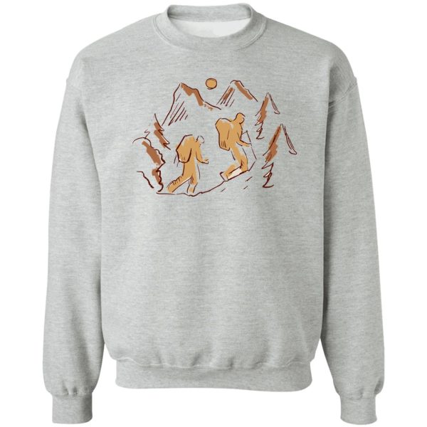 mountain hiking for camp lovers sweatshirt