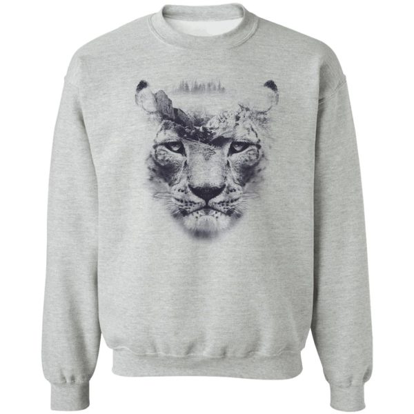 mountain lion exposure double surreal wilderness instructor sweatshirt