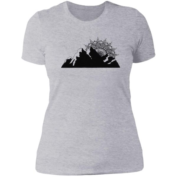 mountain mandala lady t-shirt