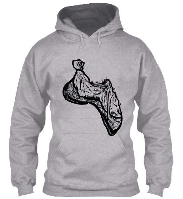 mountain of climbing shoe rock climbing bouldering hoodie