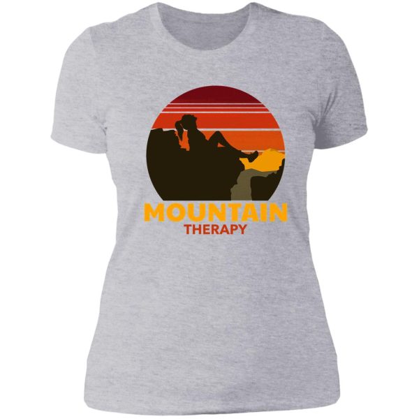 mountain therapy lady t-shirt