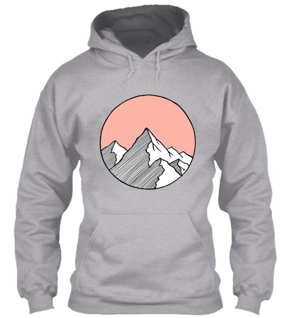 mountains sketch hoodie