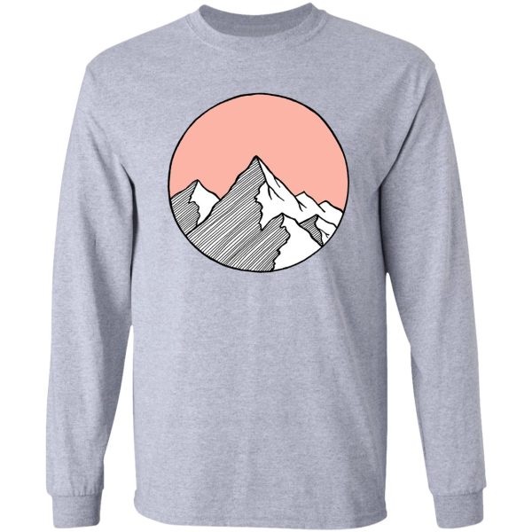 mountains sketch long sleeve