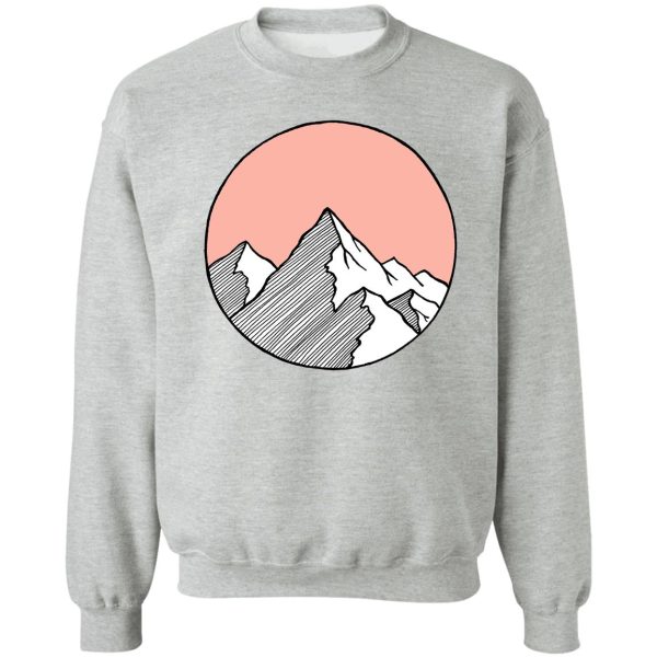 mountains sketch sweatshirt