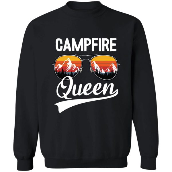 mountains vintage campfire queen sweatshirt