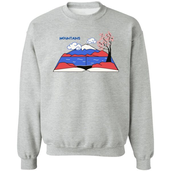 moutizey japanese art mountain hiking sweatshirt