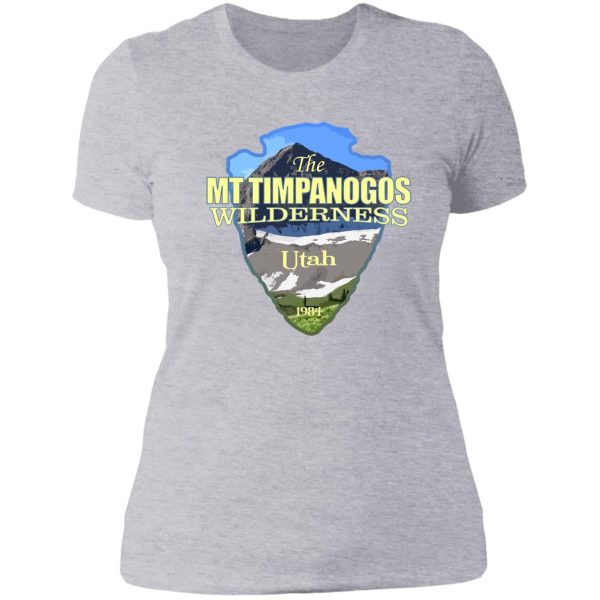 mt timpanogos wilderness (arrowhead) lady t-shirt