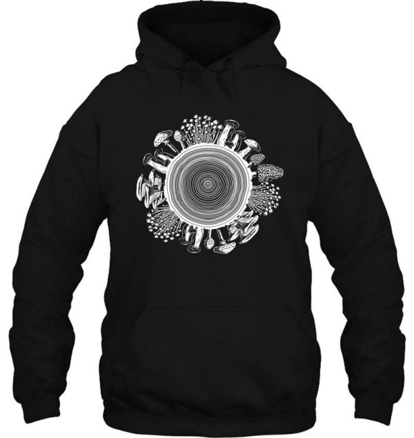 mushroom ring tee hoodie