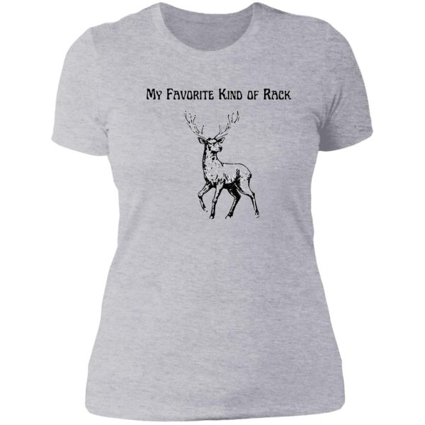 my favorite kind of rack deer lady t-shirt