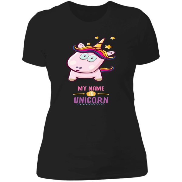 my name is unicorn lady t-shirt